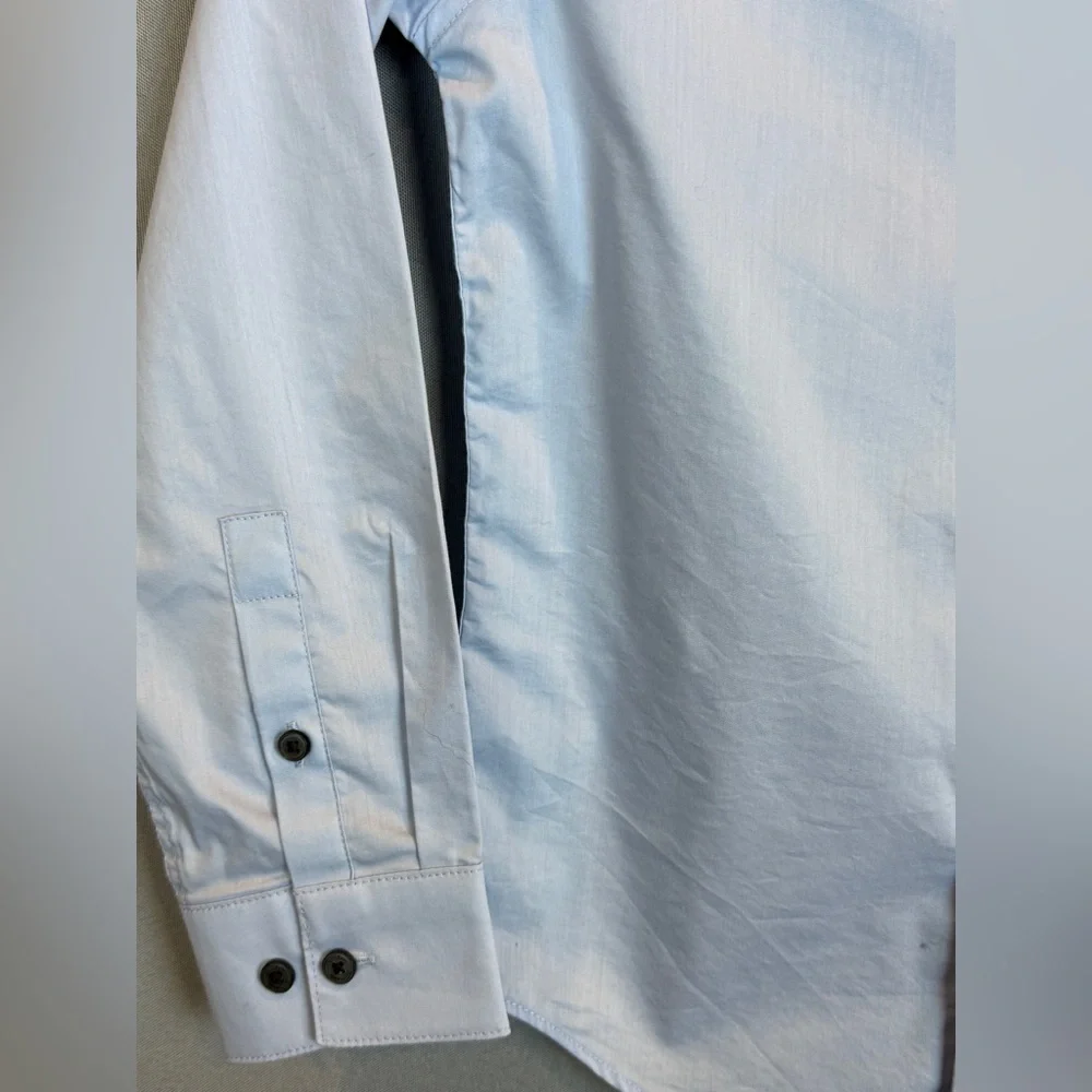 Calvin Klein Slim Fit Stretch Button Down Shirt- Size 8 - Picture 5 of 9